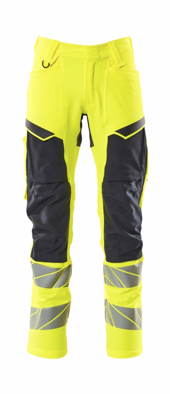 Arbejdsbuks Hi-vis 19479 gul/mørk marine, str. 76C56