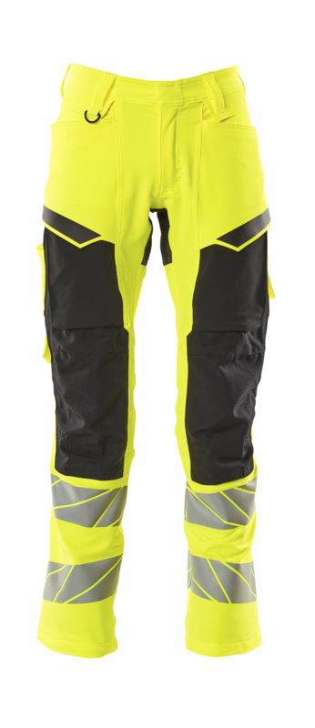 Arbejdsbuks Hi-vis 19479 gul/sort, str. 76C54