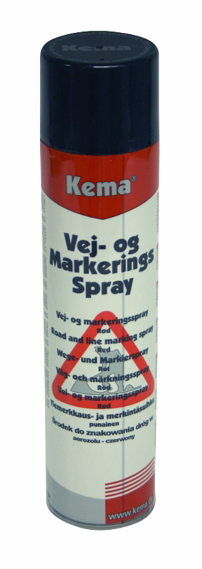 Vej- og markeringsfarve spray rød 600ml