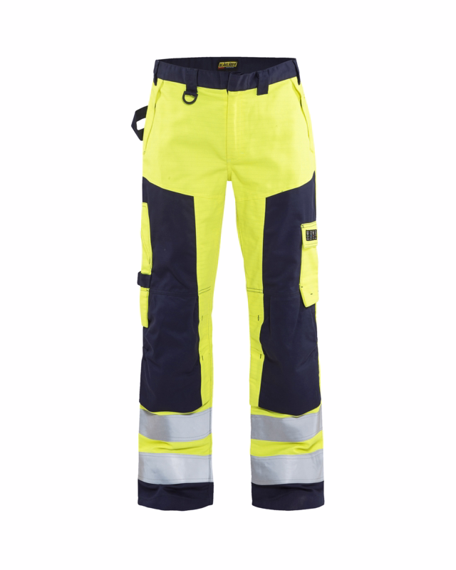 Arbejdsbuks Hi-vis 1578 gul/marineblå, str. C60