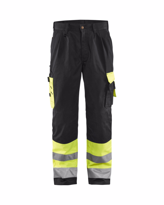 Arbejdsbuks Hi-vis 1584 gul/sort, str. C54