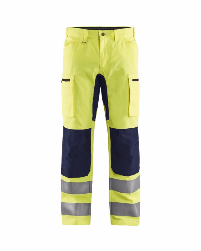 Arbejdsbuks Hi-vis 1585 gul/marineblå, str. D128
