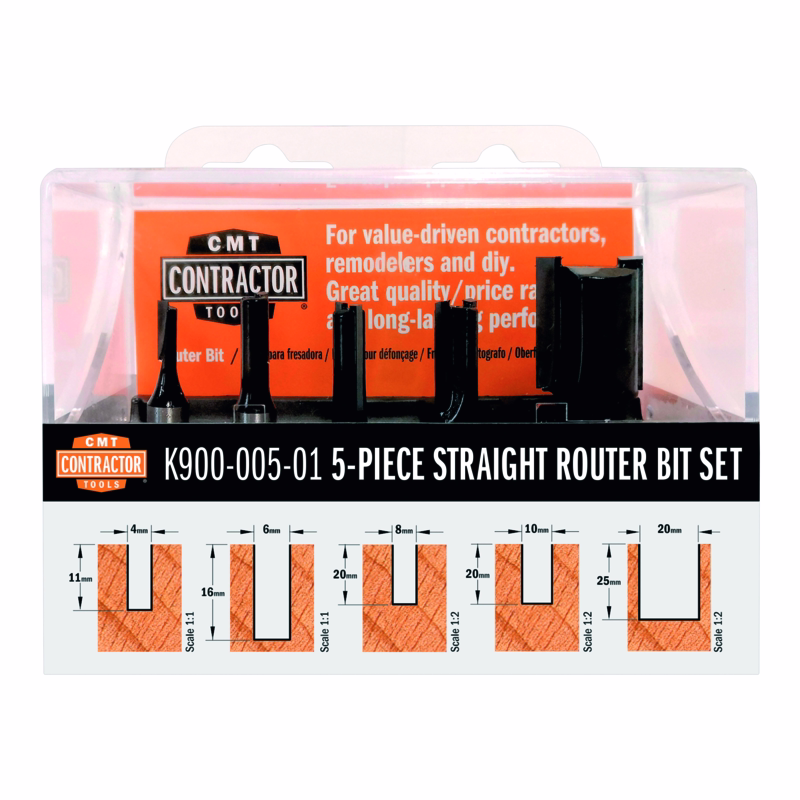 Overfræsesæt K8 C K911, 5 dele