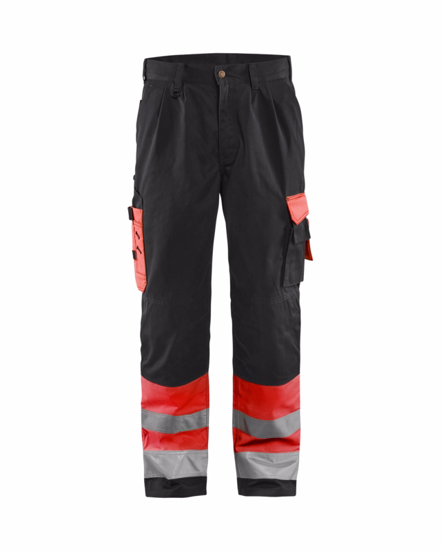 Arbejdsbuks Hi-vis 1584 rød/sort, str. D100