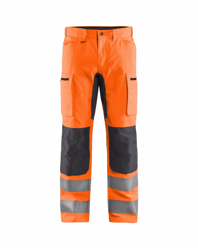 Arbejdsbuks Hi-vis 1585 orange/mellemgrå, str. C62