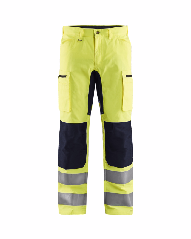 Arbejdsbuks Hi-vis 1585 gul/sort, str. C46