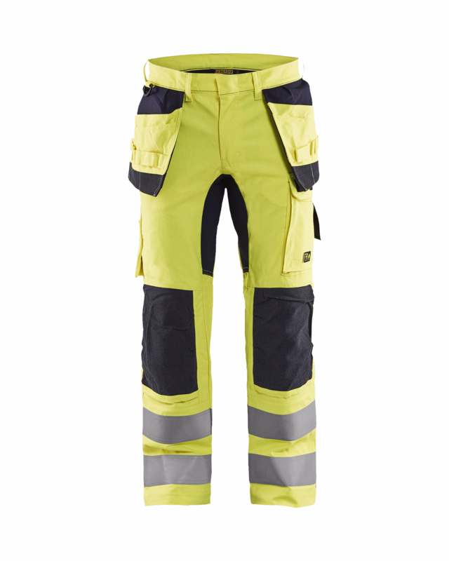 Arbejdsbuks Hi-vis 1587 gul/marineblå, str. D92