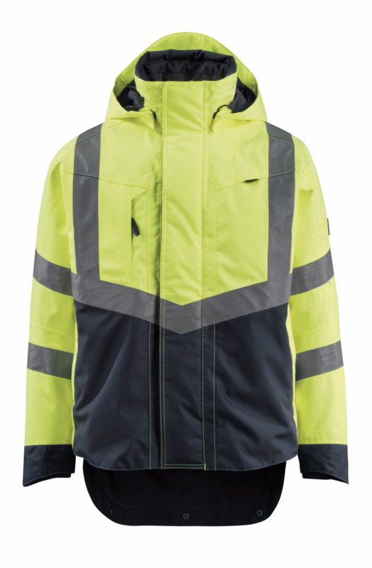 Skaljakke Hi-vis 15501 gul/mørk marine, str. S