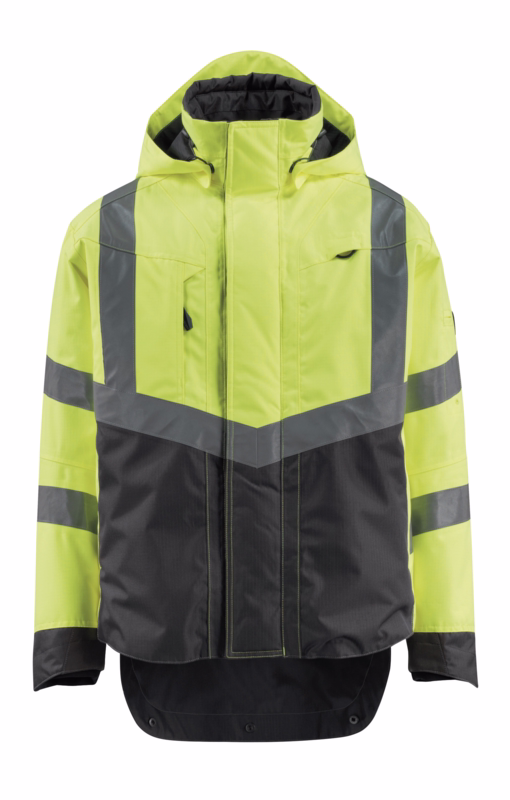 Skaljakke Hi-vis 15501 gul/mørk antracit, str. S