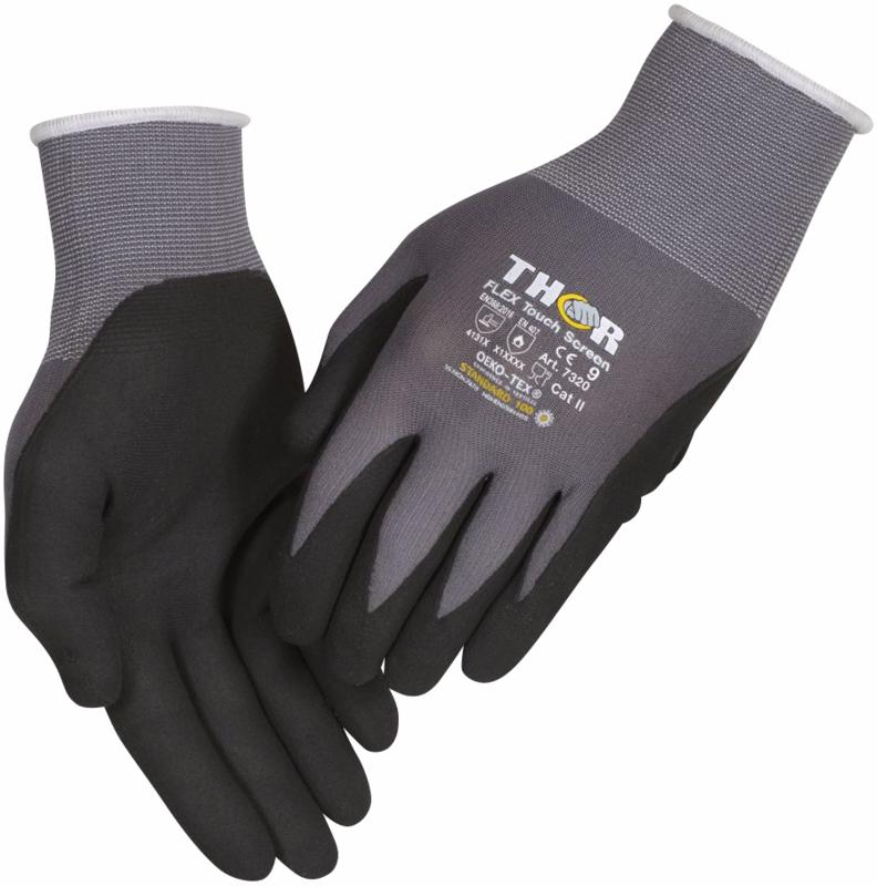 Handske Flex Nitril 7320 Grå, Str. 8