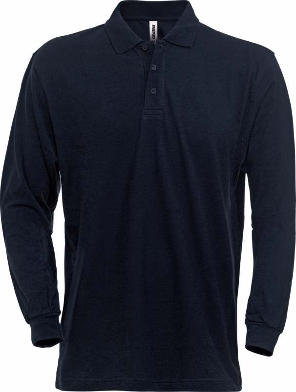 Poloshirt L/Æ 100220 Mørk marine, str. XS
