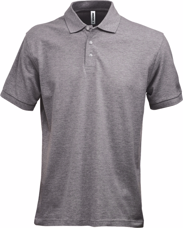 Poloshirt 100222 Gråmeleret, str. 2XL