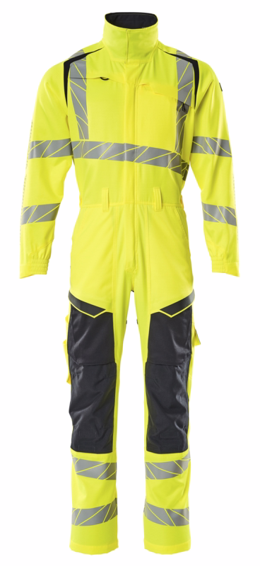 Kedeldragt Hi-vis 19519 gul/mørk marine, str. S