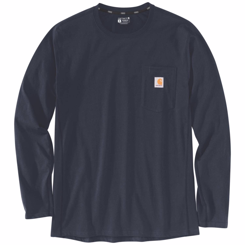 T-shirt L/Æ 104617 Marine blå, str. XL