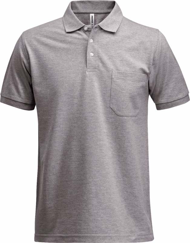 Poloshirt 100219 Gråmeleret, str. 2XL