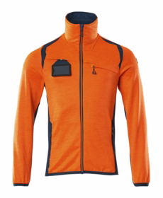 Mascot - Fleecetrøje Hi-viz 19403 orange/mørk petroleum