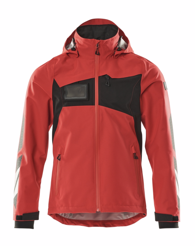 Skaljakke 18301 signalrød/sort, str. 2XL