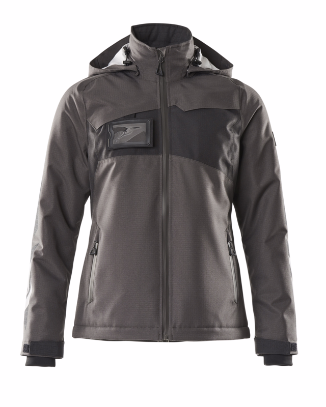 Vinterjakke Dame 18345 mørk antracit/sort, str. XS