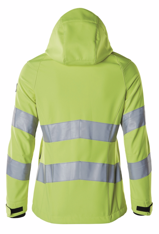 Softshell jakke Hi-vis Dame 18512 gul, str. 4XL