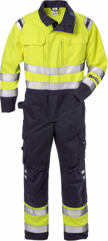 Kedeldragt Hi-Vis 125893 Gul/marine, str. S