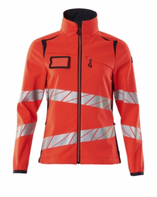 Mascot - Softshell jakke Hi-viz Dame 19012 rød/mørk marine