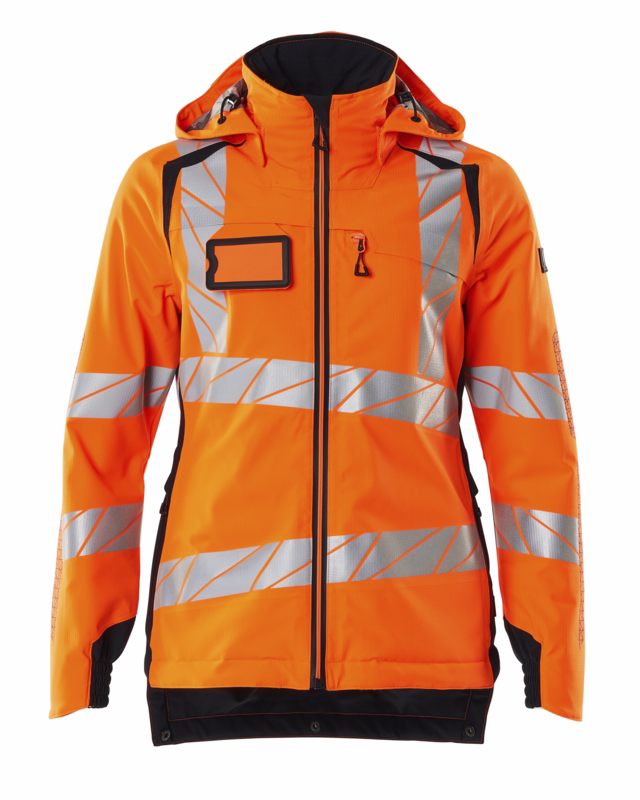 Vinterjakke Hi-vis Dame 19045 orange/mørk marine, str. 4XL