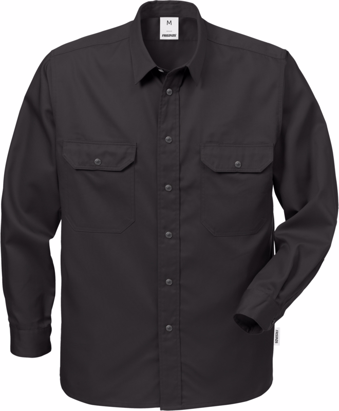 Skjorte 100105 Sort, str. 2XL