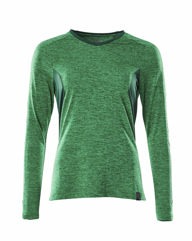 T-shirt Dame 18091 græsgrøn-meleret/grøn, str. M