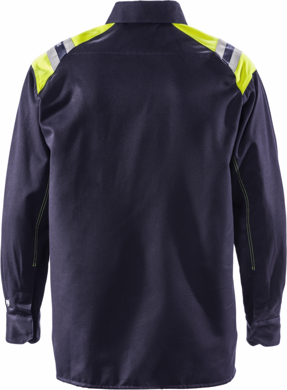 Arbejdsskjorte Hi-Vis 109425 Mørk marine, str. XS