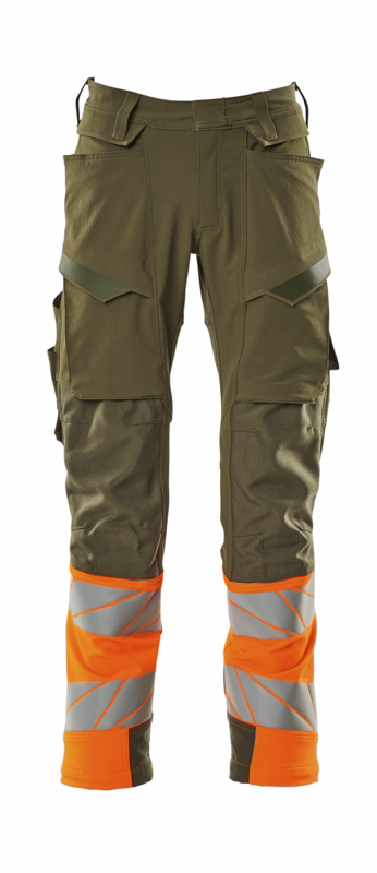 Arbejdsbuks Hi-vis 19179 mosgrøn/orange, str. 82C47