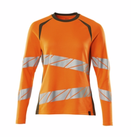 Mascot - T-shirt Hi-viz Dame 19091 orange/mosgrøn