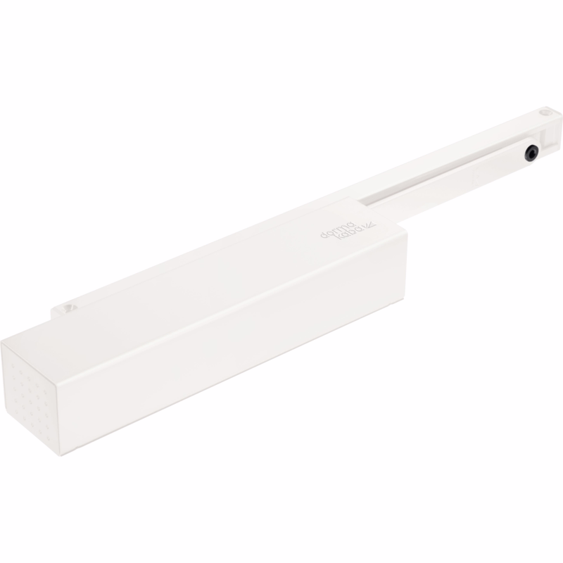 Dørlukker TS93G KIT 2-5 hvid m/glideskinne og montageplade