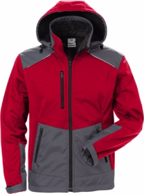 Fristads - Softshell jakke 127188 Rød/grå