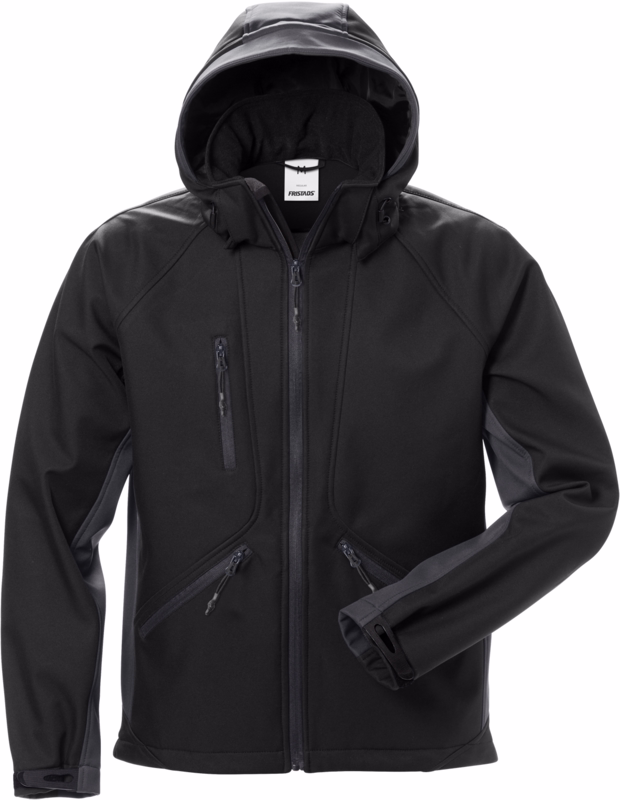 Softshell jakke 124149 Sort/grå, str. XL