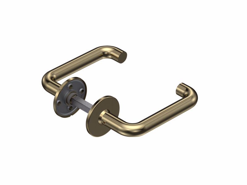 Dørgreb mess U-form Ø16 klips cc30, 58-82 P1010.984CD