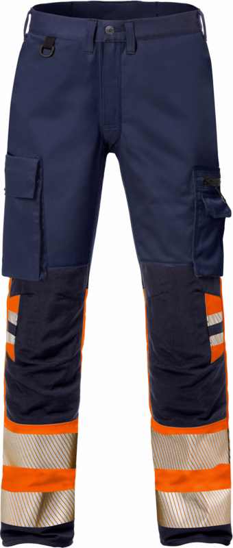 Arbejdsbuks 127731 Hi-viz orange/sort, str. C52
