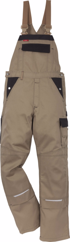 Overalls 100806 Khaki/sort, str. C42