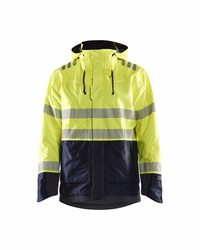 Skaljakke Hi-vis 4088 gul/marineblå, str. 2XL