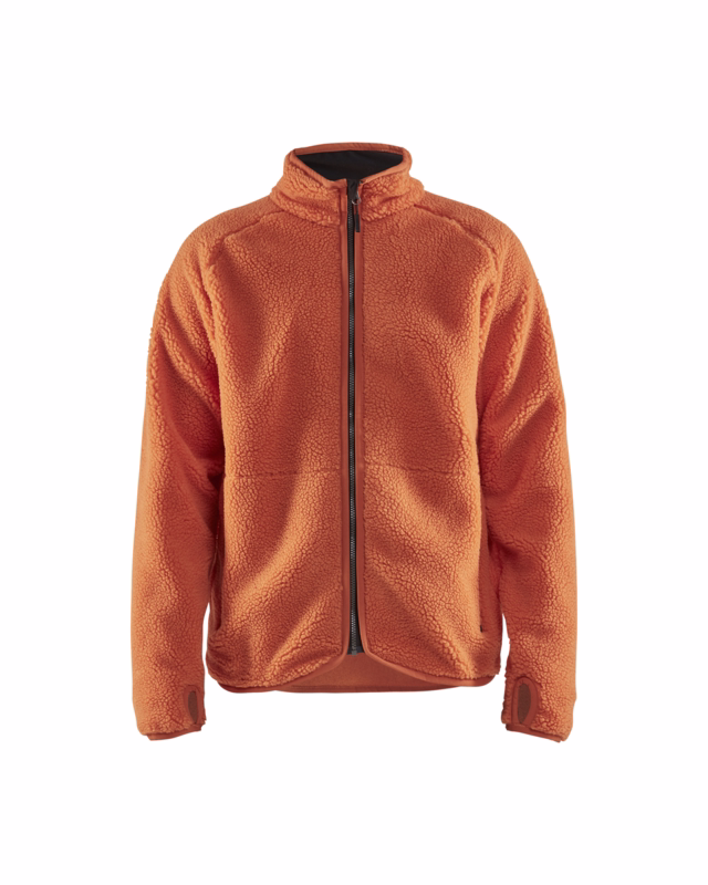 Fleecejakke 4729 orange, str. 2XL