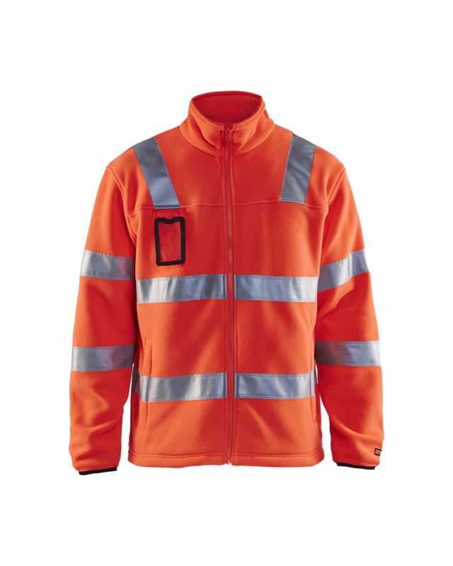 Fleecejakke Hi-vis 4833 rød, str. L