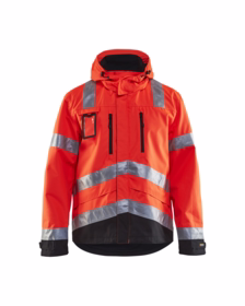 Blåkläder - Skaljakke Hi-vis 4837 rød/sort