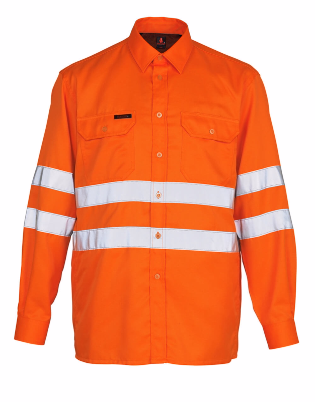 Arbejdsskjorte 06004 Hi-vis orange, str. 47/48