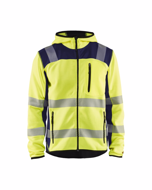 Softshell jakke Hi-vis 4923 gul/marineblå, str. 4XL