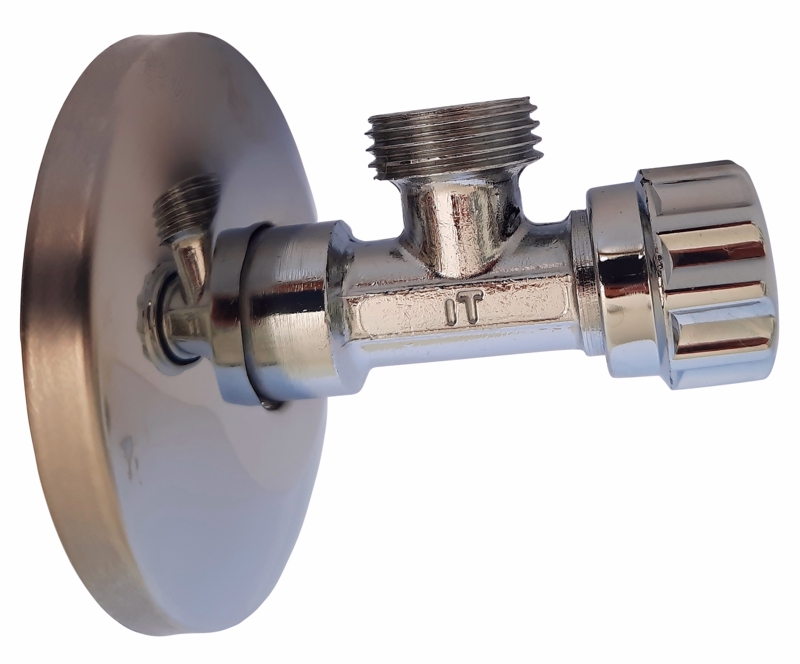 Vinkelventil 1/2"x1/2" krom