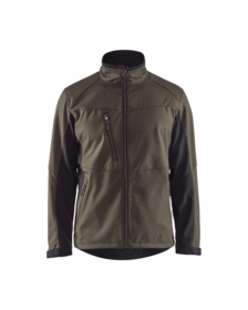 Blåkläder - Softshell jakke 4950 olivengrøn/sort