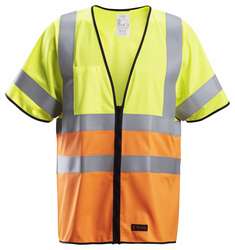 Arbejdsvest 4361 Hi-vis gul/orange, str. XL