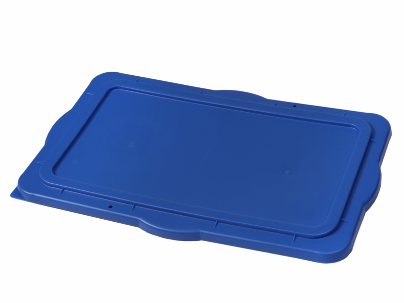 Låg blå t/transportkasse 90 L