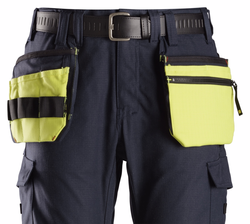 Hængelomme 9787 Hi-vis gul/navy, til bælte