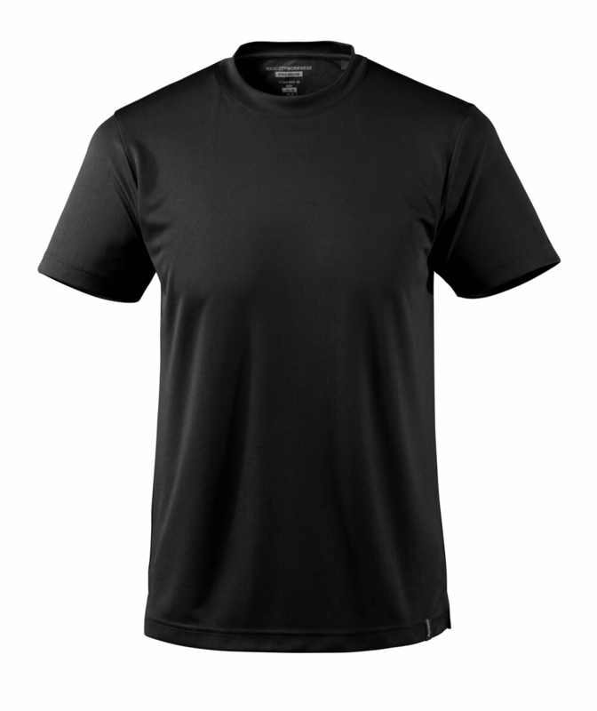 T-shirt 17382 sort, str. L