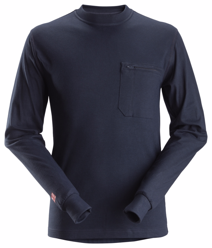 T-shirt langærmet 2460 navy, str. 2XL